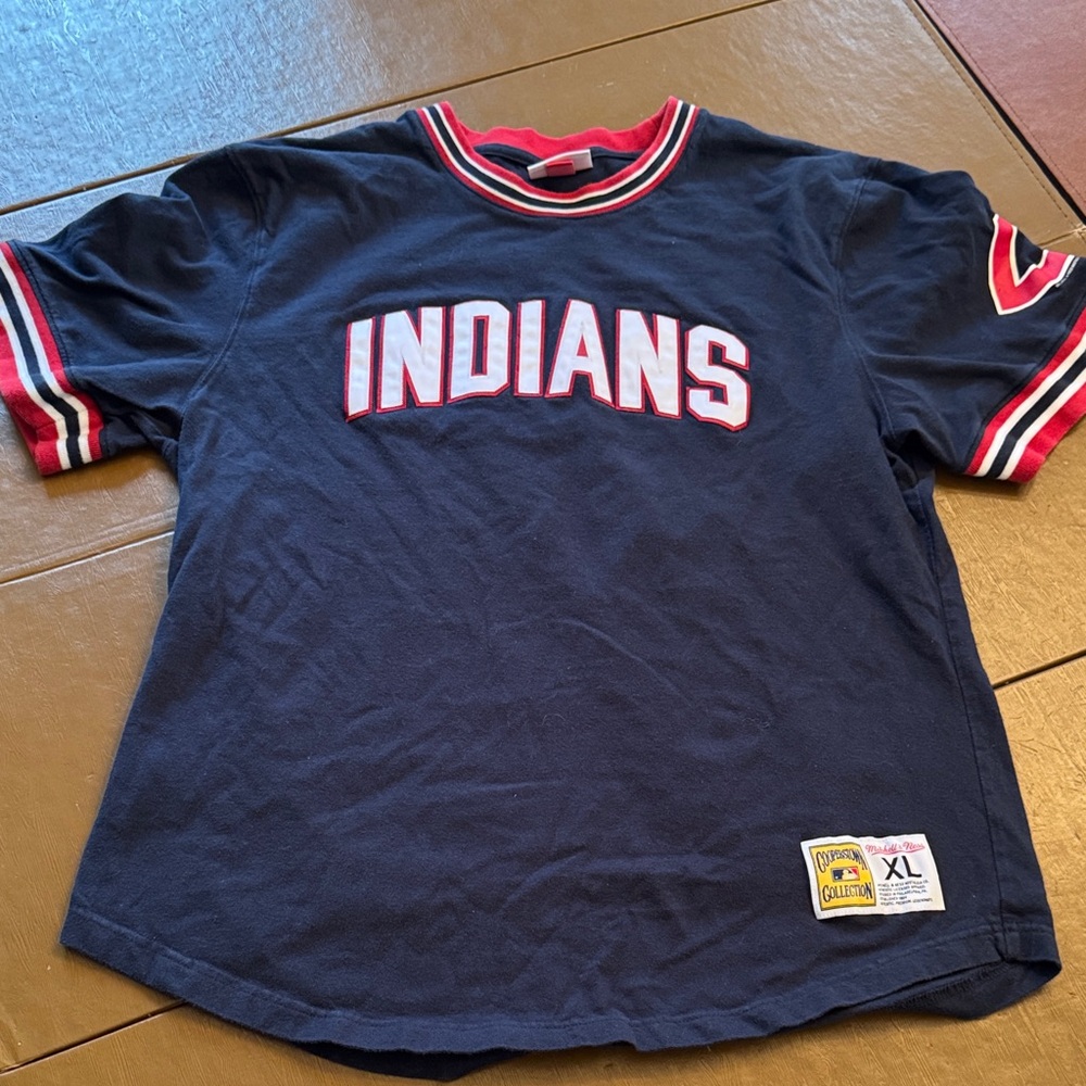 Mitchell & Ness Cleveland Indians Old-school Jersey Shirt